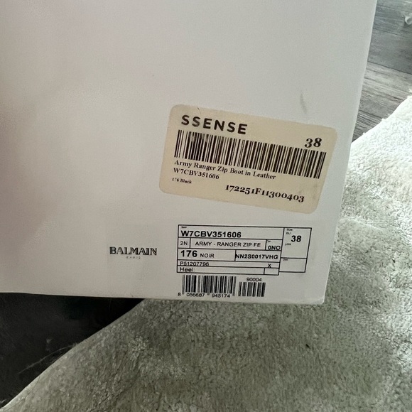 Balmain Black Army Ranger Zip Boots - Picture 2 of 6